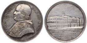 Italien Vatikan
Pius IX. 1846 - 1878 Ag Medaille Anno 28 Rom. 37,56g f.vz