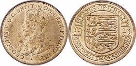 Jersey Britische Kolonie
 1/2 Shilling 1923 Birmingham. 9,47g. KM 14 stgl