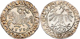 Litauen Sigismund II. 1547 - 1572
 1/2 Groschen 1559 1,10g. Saurma 5571 stgl