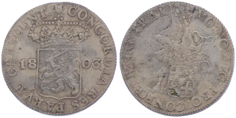 Niederlande Republik
 Silberdukat 1803 Utrecht. 28,12g. Schulman 72 ss