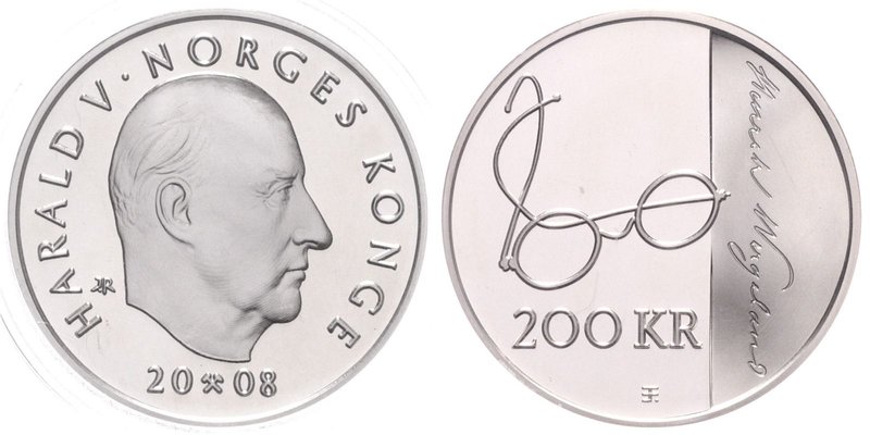 Norwegen
 200 Kronen 2008 H. Wergeland PP