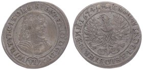 Polen Sylvius Friedrich 1668 - 1697
 VI Kreuzer 1674 2,78g. F.&S. 2295 ss/ss+
