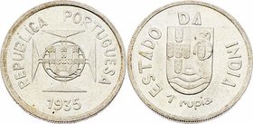 Portugal - Indien
 1 Rupia 1935 Lissabon. 11,63g. KM 22 stgl