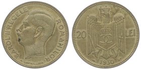 Rumänien Carol II. 1930 - 1940
 20 Lei 1930 Paris. 7,60g. Stambuliu 091c vz