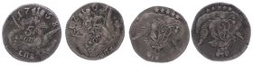 Russland Elisabeth 1741 - 1761
 5 Kopeken 1758, 1761 2 Stück. St. Petersburg. Bitkin 343 / 346 ss+