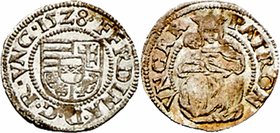 Ferdinand I. 1521 - 1564
 Denar 1528 ohne Mzz. ungar. Mzst. 0,68g. Huszar 934 stgl