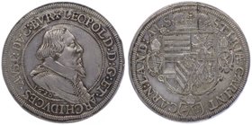Erzherzog Leopold 1619 - 1625 - 1632
 Taler 1620 Ensisheim. 28,27g. MzA. Seite 109. win. Zainende. ss/vz
