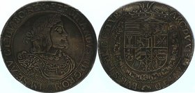 Ferdinand II. als Kaiser 1619 - 1637
 Taler 1652 alter Zinnabschlag. Wien. 29,83g. vergl. Her. 388 ss/ss+