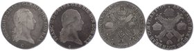 Franz II. 1792 - 1806
 1/2 Kronentaler 1797 C 2 Stück. Prag. Her. 509 f.ss