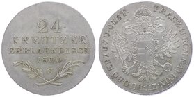 Franz II. 1792 - 1806
 24 Kreuzer 1800 C Prag. 9,98g. Her. 626 vz