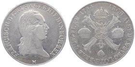 Franz II. 1792 - 1806
 Kronentaler 1794 M Mailand. 29,36g. Her. 489 f.ss