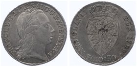 Franz II. 1792 - 1806
 30 Soldi 1799 Mailand. 7,35g. Her. 619 vz/stgl
