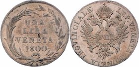 Franz II. 1792 - 1806
 1 Lira 1800 Venedig. 4,73g. Her. 579 f.vz