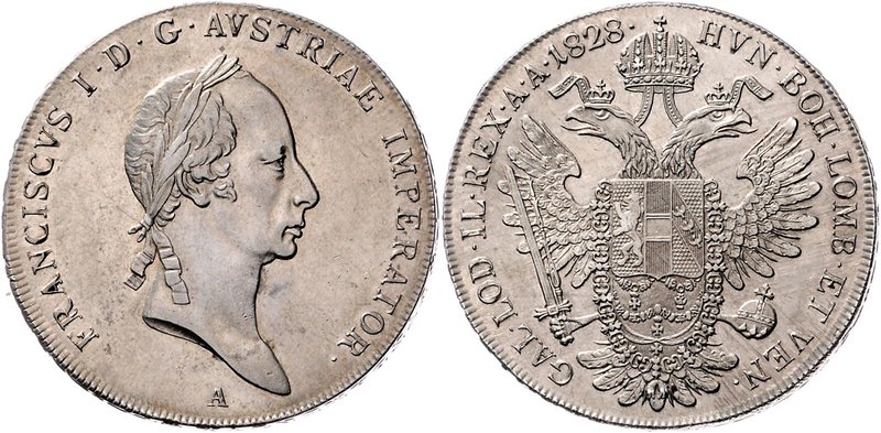 Franz I. 1806 - 1835
 Taler 1828 A Wien. 28,00g. Fr. 193 vz