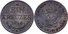 Franz I. 1806 - 1835
 Kreuzer 1816 A Wien. 8,93g. Fr. 530 vz