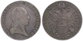 Franz I. 1806 - 1835
 Taler 1824 C Prag. 27,86g. Fr. 177 f.ss