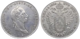 Franz I. 1806 - 1835
 Taler 1826 A Wien. 28,00g. Fr. 186 ss