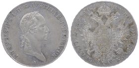 Franz I. 1806 - 1835
 1/2 Taler 1828 A Wien. 14,09g. Fr. 346 vz