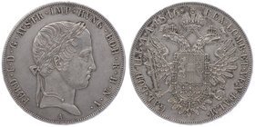 Ferdinand I. 1835 - 1848
 Taler 1846 A Wien. 28,00g. Fr. 773 ss/vz