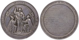 Franz Joseph I. 1848 - 1916
 Ag Medaille 1856 von K. Radnitzky, auf die Aufforderung des Kaisers an die Kirchenfürsten zur Mitarbeit im Sinne des am ...