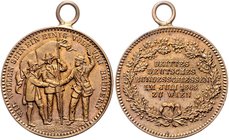 Franz Joseph I. 1848 - 1916
 Schützenmedaille - Br 1868 Schützenpreis auf das III. Deutsche Bundesschießen in Wien, wohl von Hans Denk, Dm 22 mm. Wie...