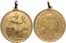 Franz Joseph I. 1848 - 1916
 Schützenmedaille - Me 1883 Schützenpreis auf das III. Niederösterreichische Landesschießen in Baden, von Leisek, Schießs...