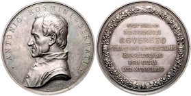 Franz Joseph I. 1848 - 1916
 Ag - Medaille 1897 auf den 100. Geburtstag des italienischen Philosophen, Theologen und Staatsmannes Antonio Rosmini-Ser...