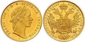Franz Joseph I. 1848 - 1916
 Dukat 1859 A Wien. 3,50g. Fr. 1191 vz/stgl