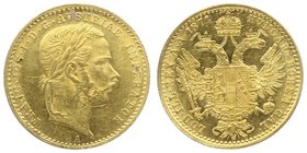 Franz Joseph I. 1848 - 1916
 Dukat 1871 A Wien. 3,50g. Fr. 1229 vz/stgl
