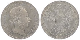 Franz Joseph I. 1848 - 1916
 2 Gulden 1874 Wien. 24,70g. Fr. 1373 ss/vz