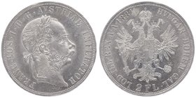 Franz Joseph I. 1848 - 1916
 2 Gulden 1881 Wien. 24,67g. Fr. 1380 vz/stgl