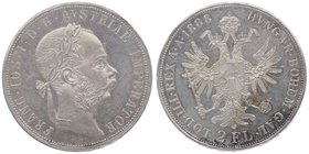 Franz Joseph I. 1848 - 1916
 2 Gulden 1888 Wien. 24,70g. Fr. 1387 vz