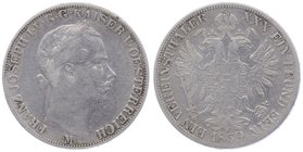 Franz Joseph I. 1848 - 1916
 Vereinstaler 1859 M Mailand. 18,28g. Fr. 1404 ss