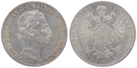 Franz Joseph I. 1848 - 1916
 Vereinstaler 1861 V Venedig. 18,46g. Fr. 1410 ss/vz