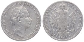 Franz Joseph I. 1848 - 1916
 Vereinstaler 1864 V Venedig. 18,34g. Fr. 1421. Hsp. s/ss