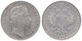 Franz Joseph I. 1848 - 1916
 Gulden 1858 M Mailand. 12,26g. Fr. 1449 ss