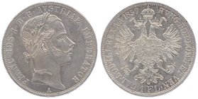 Franz Joseph I. 1848 - 1916
 Gulden 1859 A Wien. 12,34g. Fr. 1451 vz/stgl