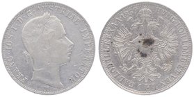 Franz Joseph I. 1848 - 1916
 Gulden 1859 M Mailand. 12,28g. Fr. 1454 s/ss