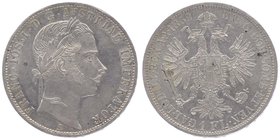 Franz Joseph I. 1848 - 1916
 Gulden 1862 A Wien. 12,36g. Fr. 1464 vz