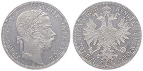 Franz Joseph I. 1848 - 1916
 Gulden 1868 A Wien. 12,36g. Fr. 1487 f.vz/vz