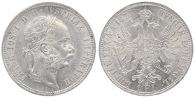 Franz Joseph I. 1848 - 1916
 Gulden 1873 Wien. 12,34g. Fr. 1493 vz