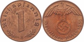 Österreich im 3. Reich 1938 - 1945
 Reichspfennig 1938 B Wien stgl
