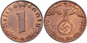 Österreich im 3. Reich 1938 - 1945
 Reichspfennig 1939 B Wien stgl