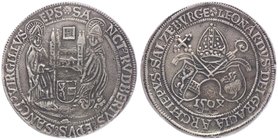 Salzburg - Erzbistum Leonhard von Keutschach 1493 - 1519
 Rübentaler 1504 Guss des 19. Jahrhunderts, Galvano. Salzburg. 28,64g. HZ 42 var. f.ss