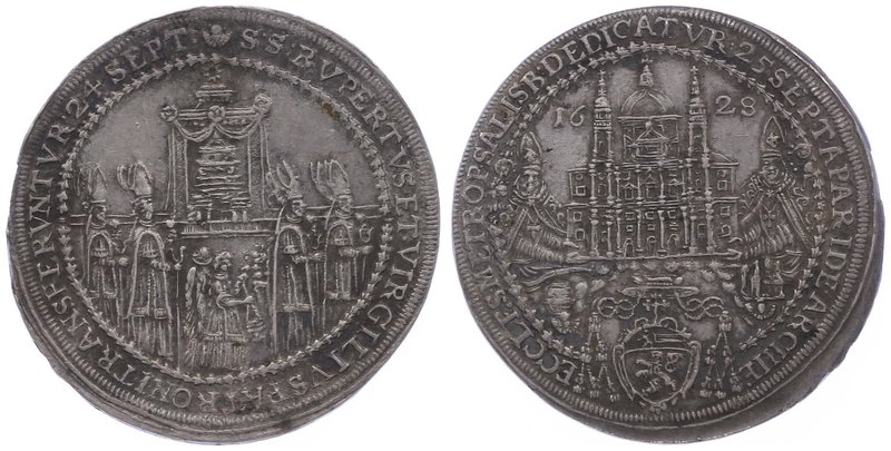 Salzburg - Erzbistum Paris Graf Lodron 1619 - 1653
 1/2 Taler 1628 Salzburg. 14...