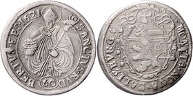 Salzburg - Erzbistum Paris Graf Lodron 1619 - 1653
 1/2 Kipper - Taler / 60 Kreuzer 1621 Salzburg. 13,32g. HZ 1724 s/ss