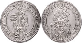Salzburg - Erzbistum Johann Ernst Graf Thun Hohenstein 1687 - 1709
 1/4 Taler 1700 Salzburg. 7,46g. HZ 2200 vz