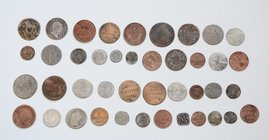 Deutschland vor 1871
Diverse Lot 42 Stück, ab ca. 1600, diverse Kleinmünzen in Cu und Ag. s - ss