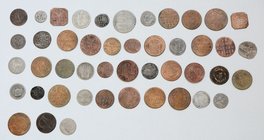 Deutschland vor 1871
Diverse Lot 46 Stück, ab ca. 1650, diverse Kleinmünzen in Cu und Ag. s - f.vz