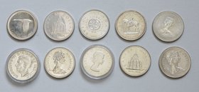 Kanada
 Lot 10 Stück, ab 1939, diverse Dollar, alle Silber vz - stgl